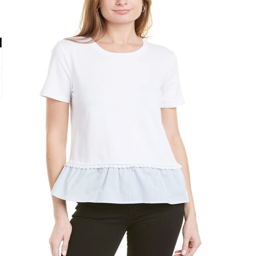 ❤️LAUNDRY BY SHELLI SEGAL PEPLUM TOP❤️ | NWT | Size Large - Picture 1 of 3